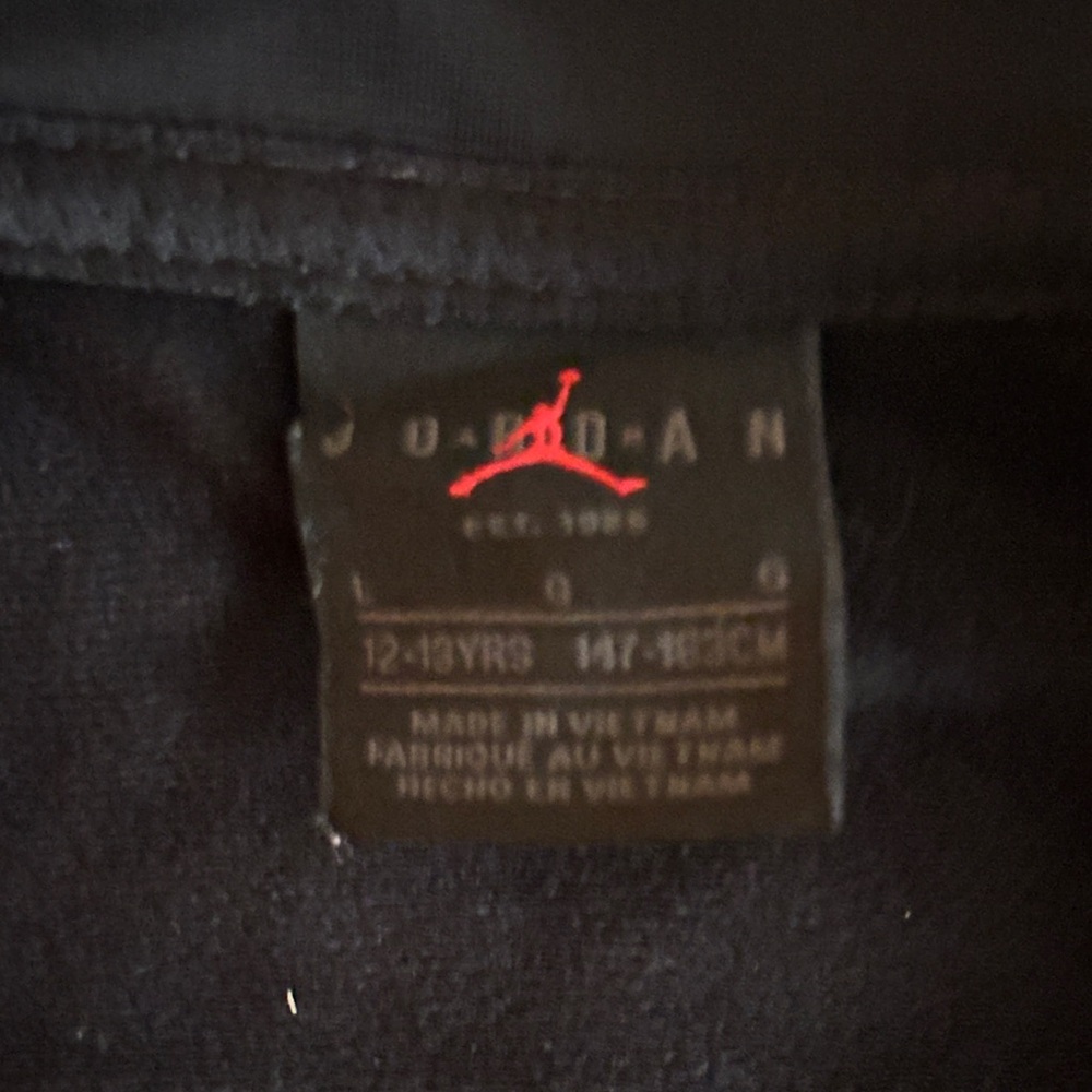 Jordan Black and Red Kids Performance Jacket - Picture 3 of 4